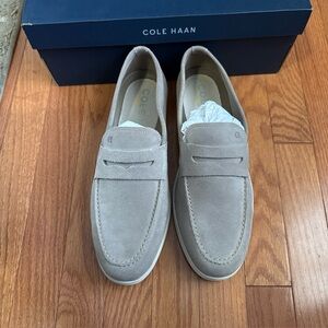 Cole Haan Men's Suede Slip-Ons - Light Brown
